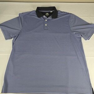 Cutter & Buck DryTec Polo  Size XL Purple Black Golf Performance